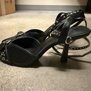 H&M Black Studded Heels